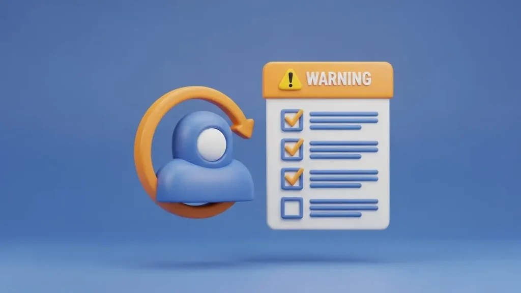 체크카드 현금화 전 확인해야 할 주의사항 안내 일러스트