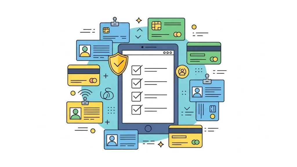 안전한 사용 체크 포인트 일러스트