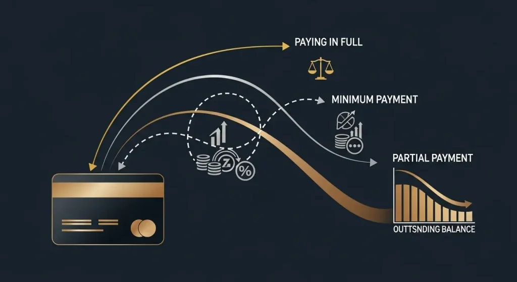 신용카드 현금화 개념을 이해하는 소비자 일러스트