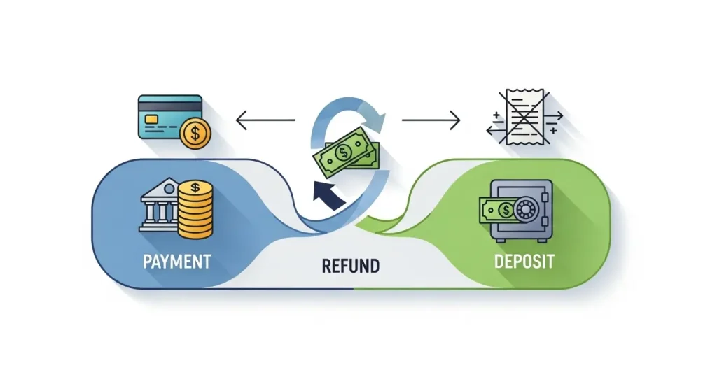 신용카드 현금화 절차 흐름을 나타낸 플로우차트 일러스트