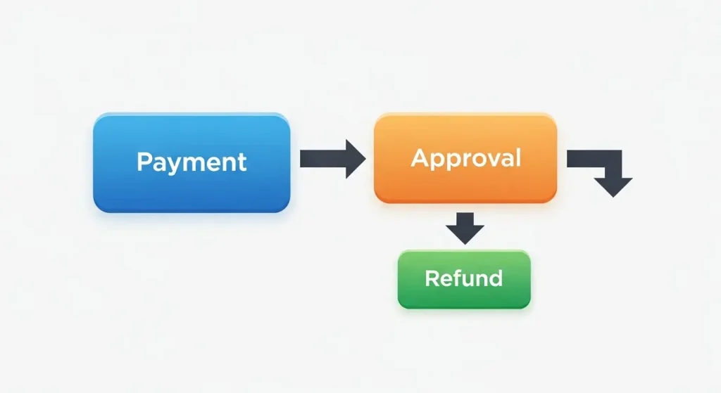신용카드 현금화 절차 플로우차트 일러스트