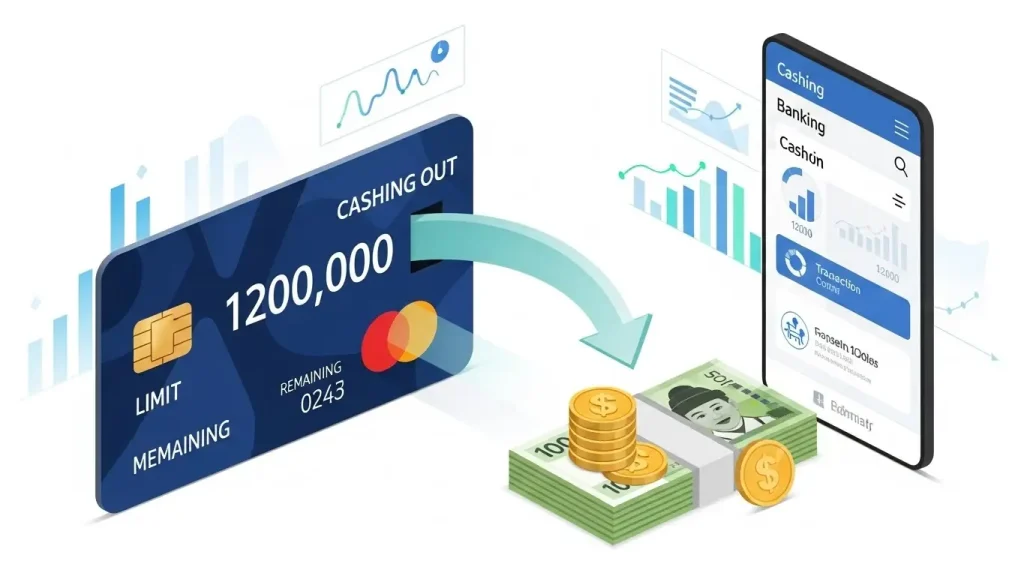 남은카드한도 현금화 개념 설명 이미지
